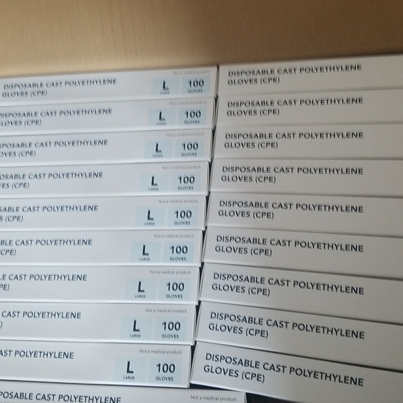 Intco Disposable Cast Polyethylene Gloves ,Cases of 4000 Gloves size large - Picture 3 of 3